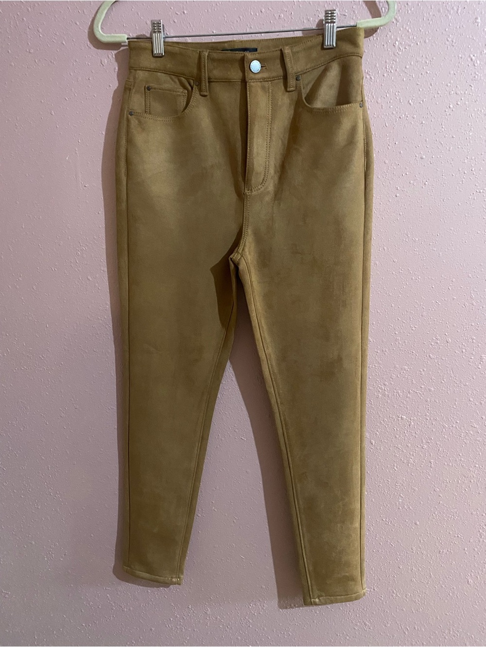 Ann Taylor Tan Suede-Look pants